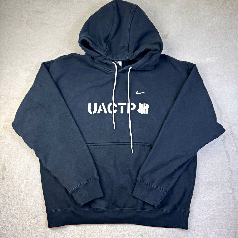 Nike x Undefeated Men's L Black Fleece Pullover Hoodie CV0552-010 Rare